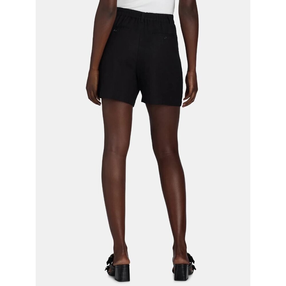 Time and Tru Women Linen Blend Shorts, 5” Inseam, Size XXXL(22), Black Wash - Picture 2 of 5